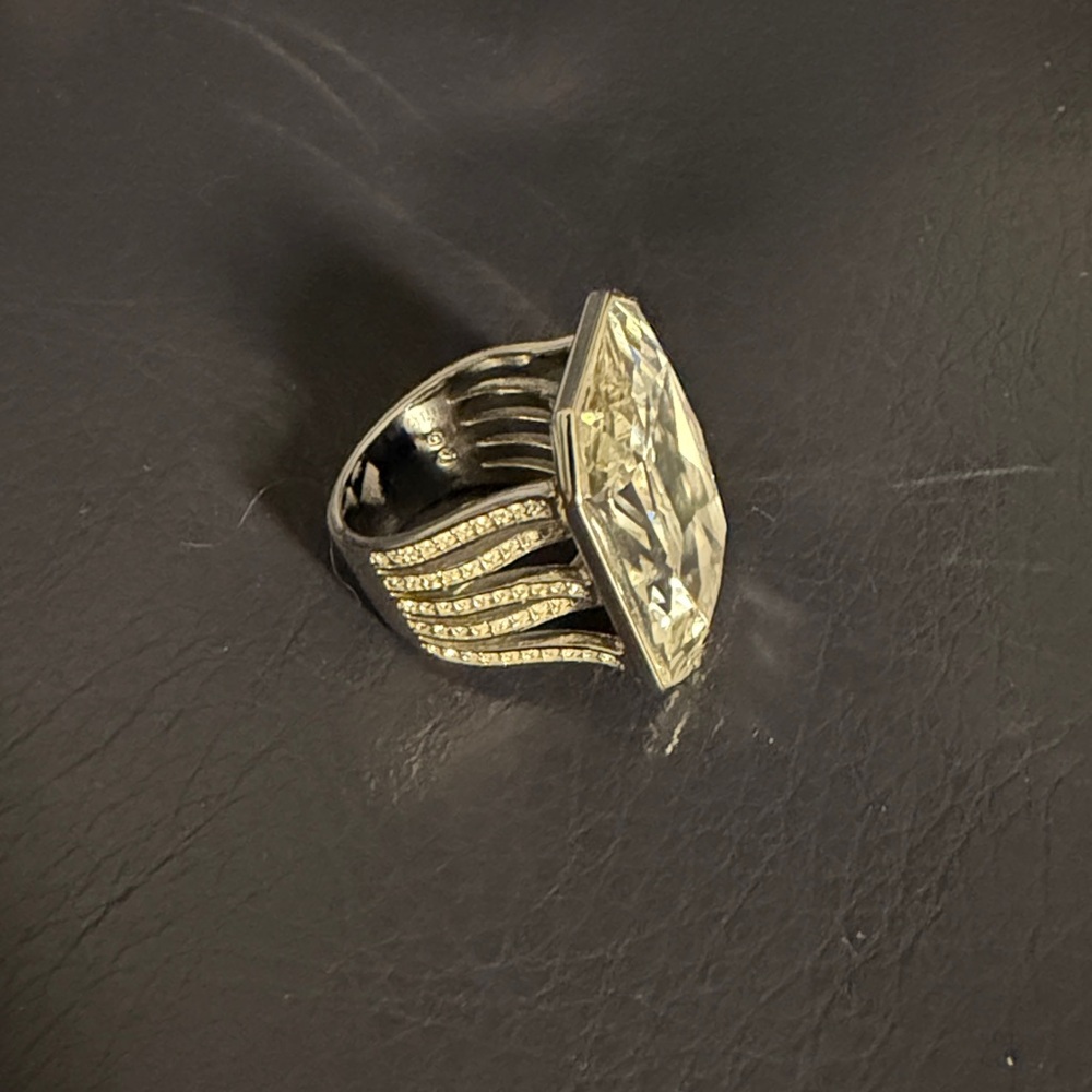 Authentic Swarovski Crystal Silver Ring